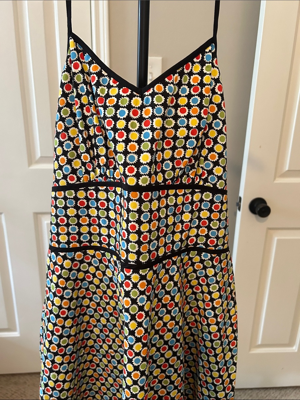 Mica Multicolor Polka Dot Halter Dress - Picture 2 of 4